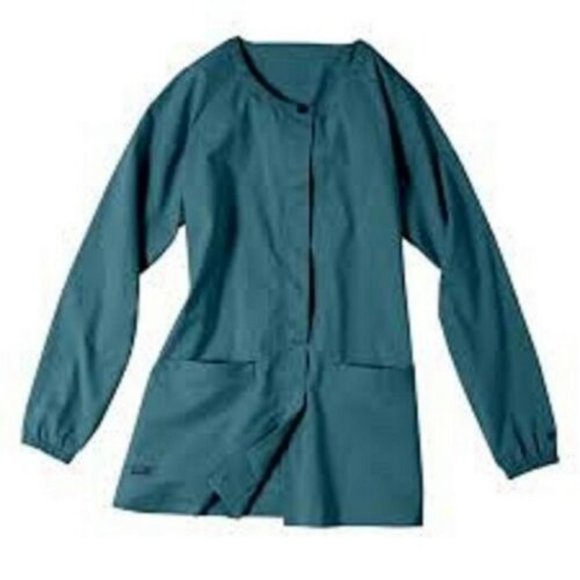 NWOT - NEW W/OUT TAG IGUANA JACKET SCRUB TEAL SIZE M - Picture 1 of 4